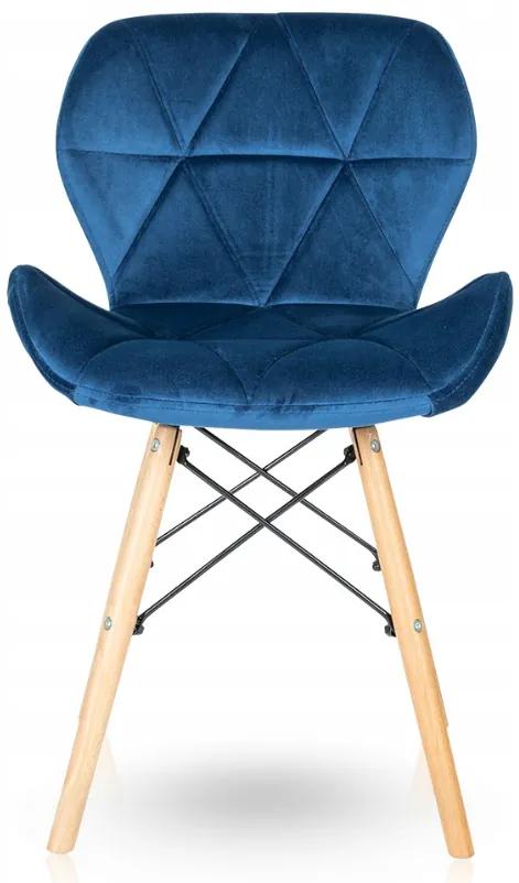 TRENDIE Jedálenské stoličky SKY modré 4 ks - škandinávsky štýl