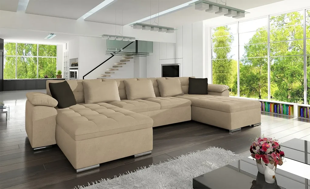 Rohová sedacia súprava Wicenza, Dostupné poťahy: ekokoža Soft 011 + Lux 06