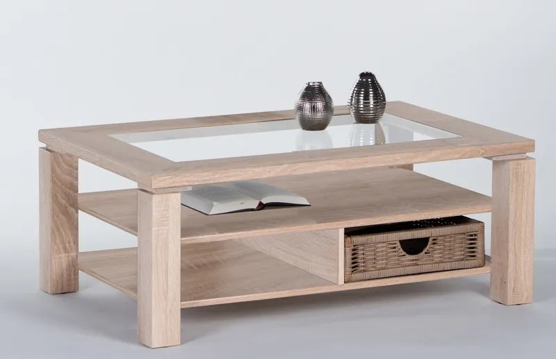 Konferenčný stolík Lazy, dub sonoma