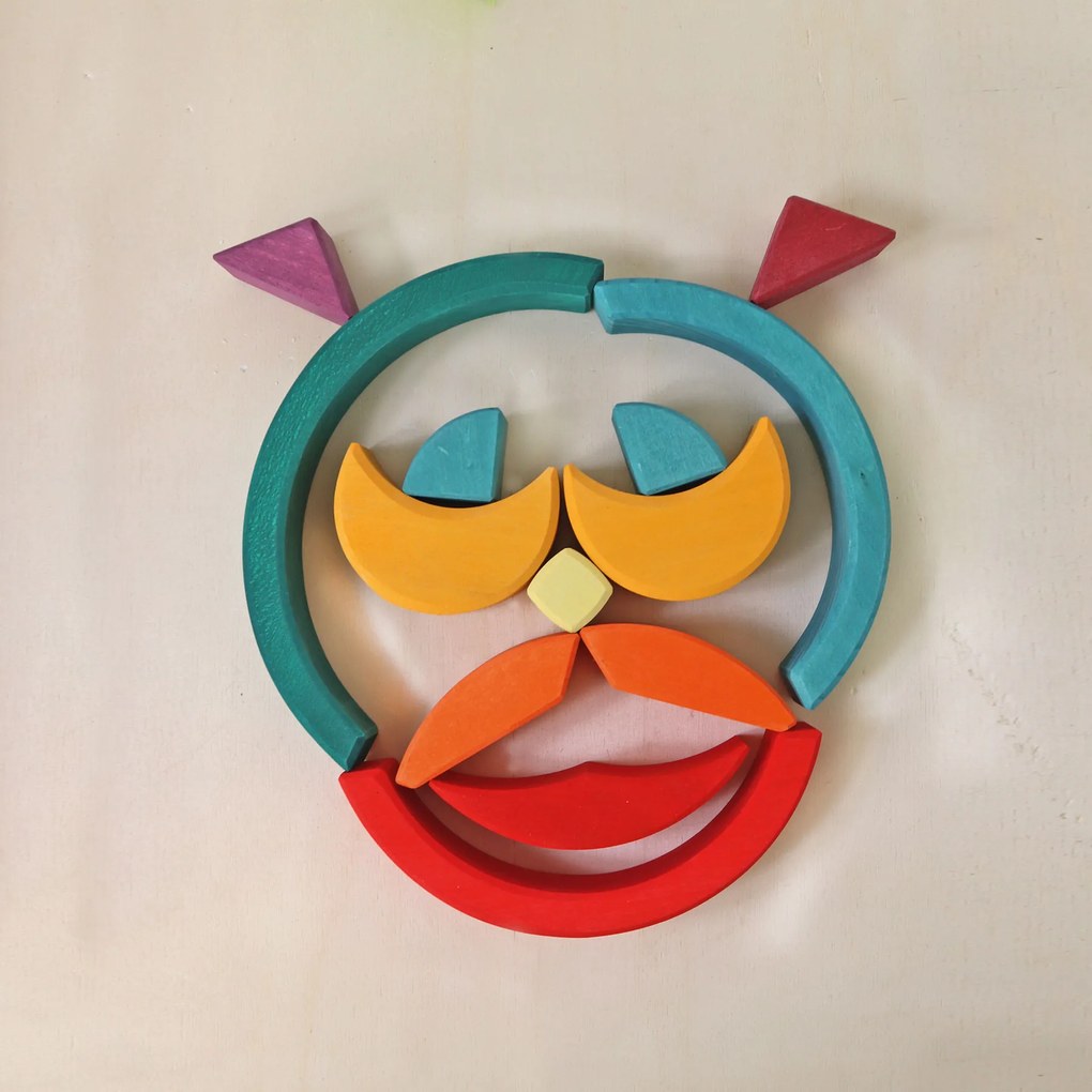 Grimm's - Drevená stavebnica - oblúky - 81 ks