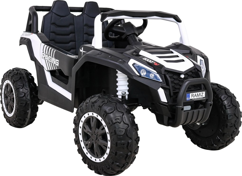 Ramiz Buggy UTV 2000M Racing Battery Car Biela + MP3 Sounds Svetlá + diaľkové ovládanie + pomalý štart