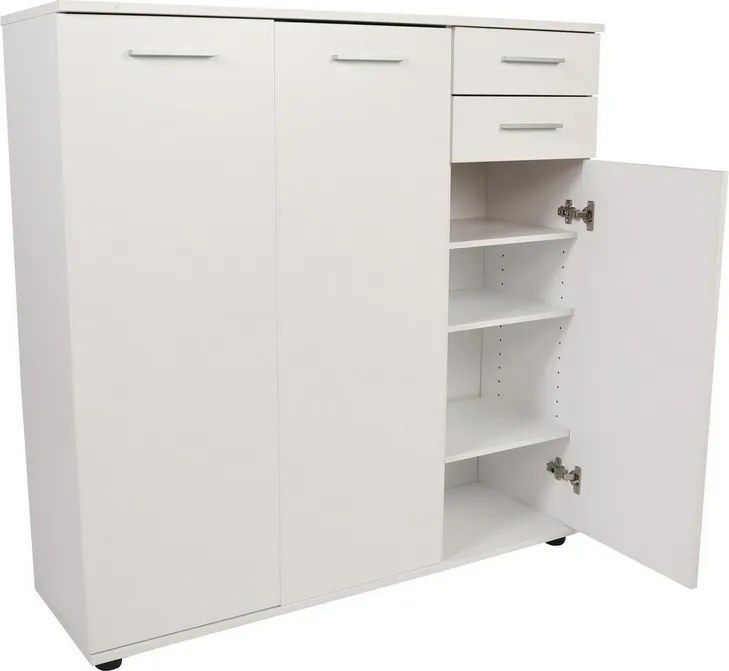 Skrinka na topánky Adre White