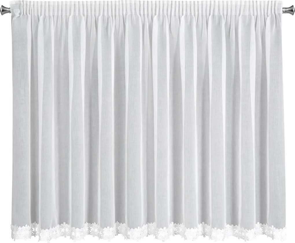 ZÁCLONA NA PÁSKE KAJA 350X155 CM CM BIELA