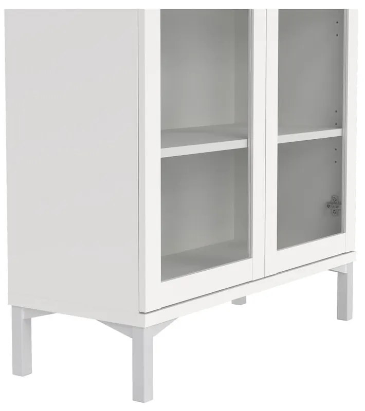 Biela vitrína 89x203 cm Roma – Tvilum