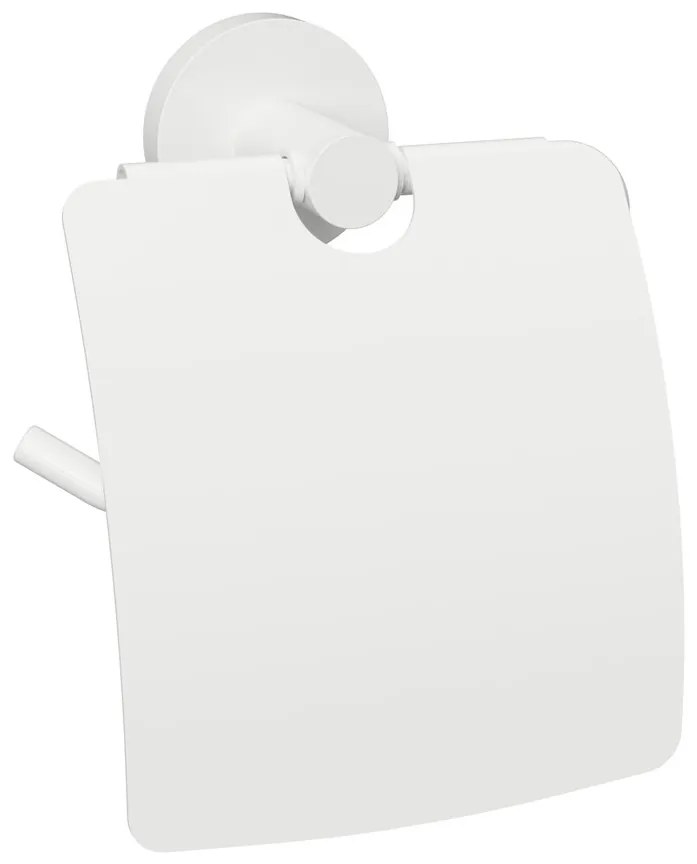 Sapho Sapho, X-ROUND WHITE držiak toaletného papiera s krytom, biela, XR732W