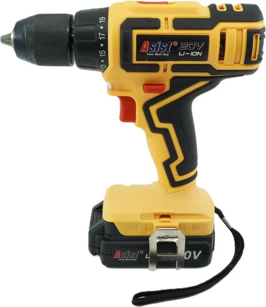 ASIST AKU GANG AE2V20A-201-BMC Akumulátorová vŕtačka 20 V, 2,0 Ah