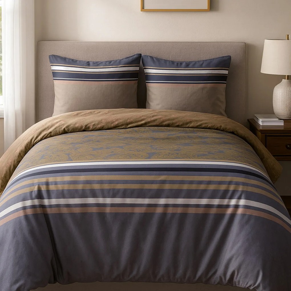 OBLIEČKY Z MIKROVLÁKNA 12202 160X200 CM, 2KS 70X80 CM VZOROVANÉ