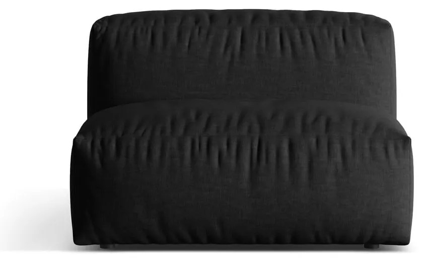 Čierny modul pohovky (stredový diel) Martina – Micadoni Home