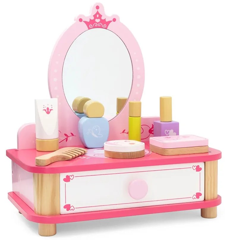 Drevený toaletný stolík pre dievčatká Viga