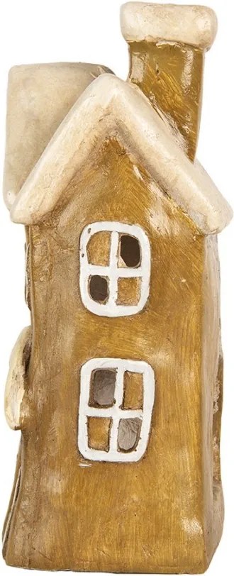 Zelený domček svietnik na čajovú sviečku Homely - 23*15*33 cm