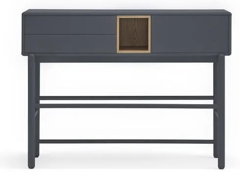 Tmavosivý konzolový stolík 35x120 cm Corvo - Teulat