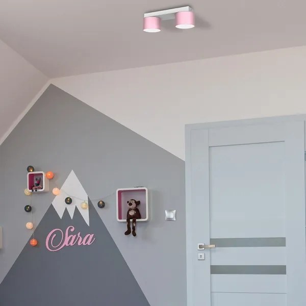 Stropné svietidlo DIXIE 2xGX53/11W/230V ružová