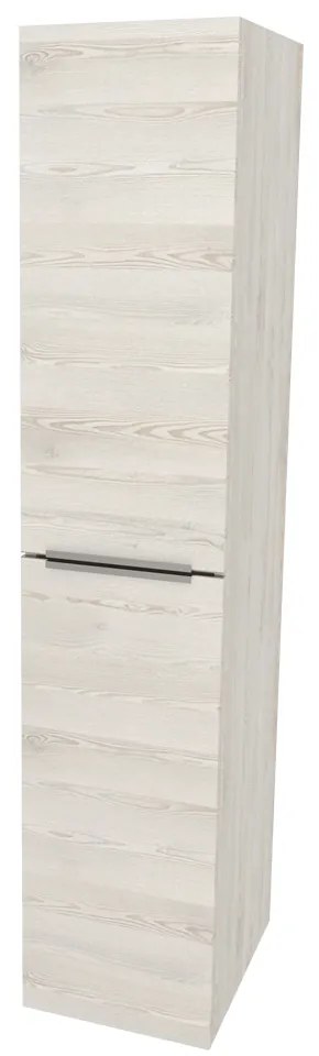 Mereo, Mereo Mailo, kúpeľňová skrinka vysoká 170 cm, chróm madlo, Multidecor, White Loft Pine, MER-CN594LPWLP1
