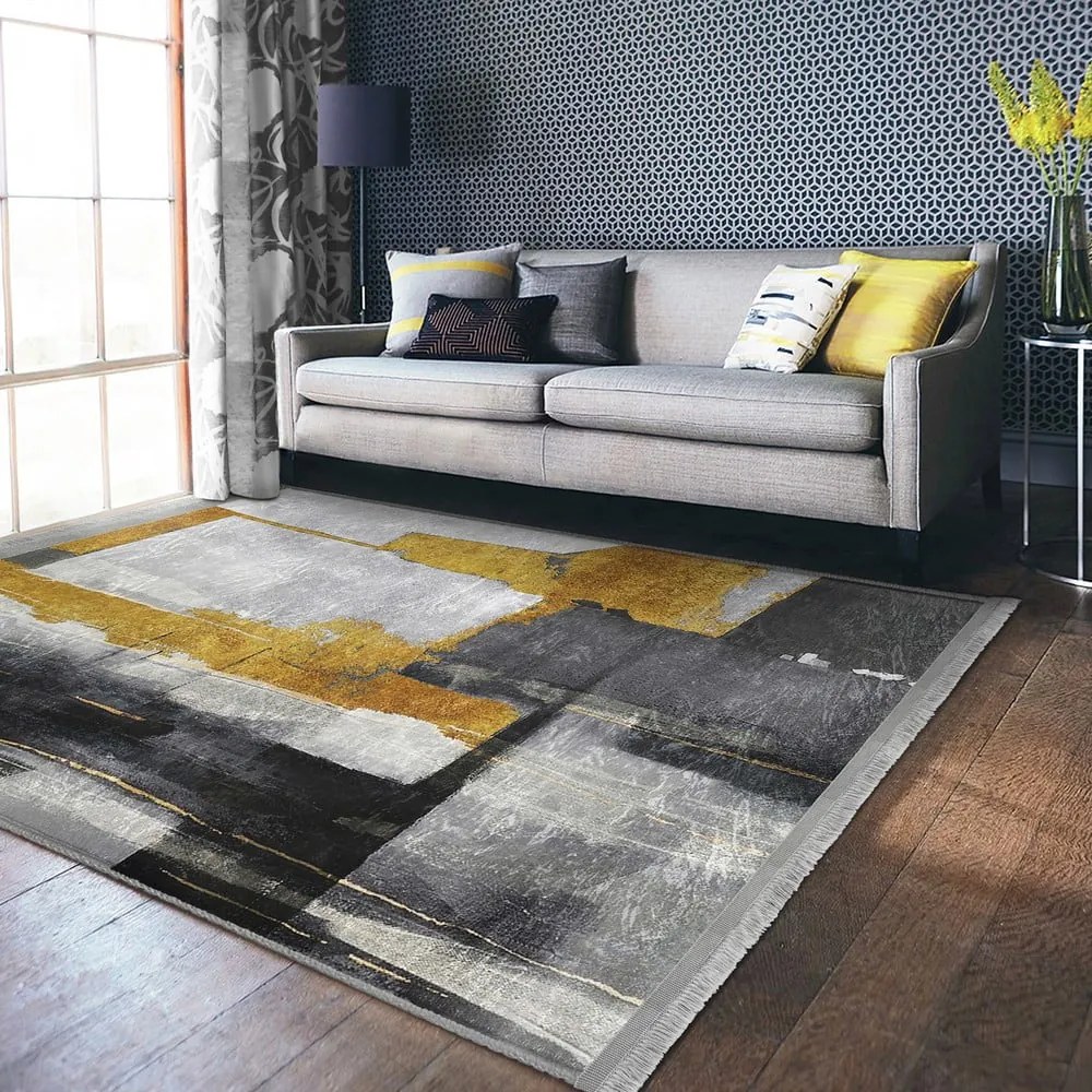 Žlto-sivý koberec 160x230 cm - Mila Home