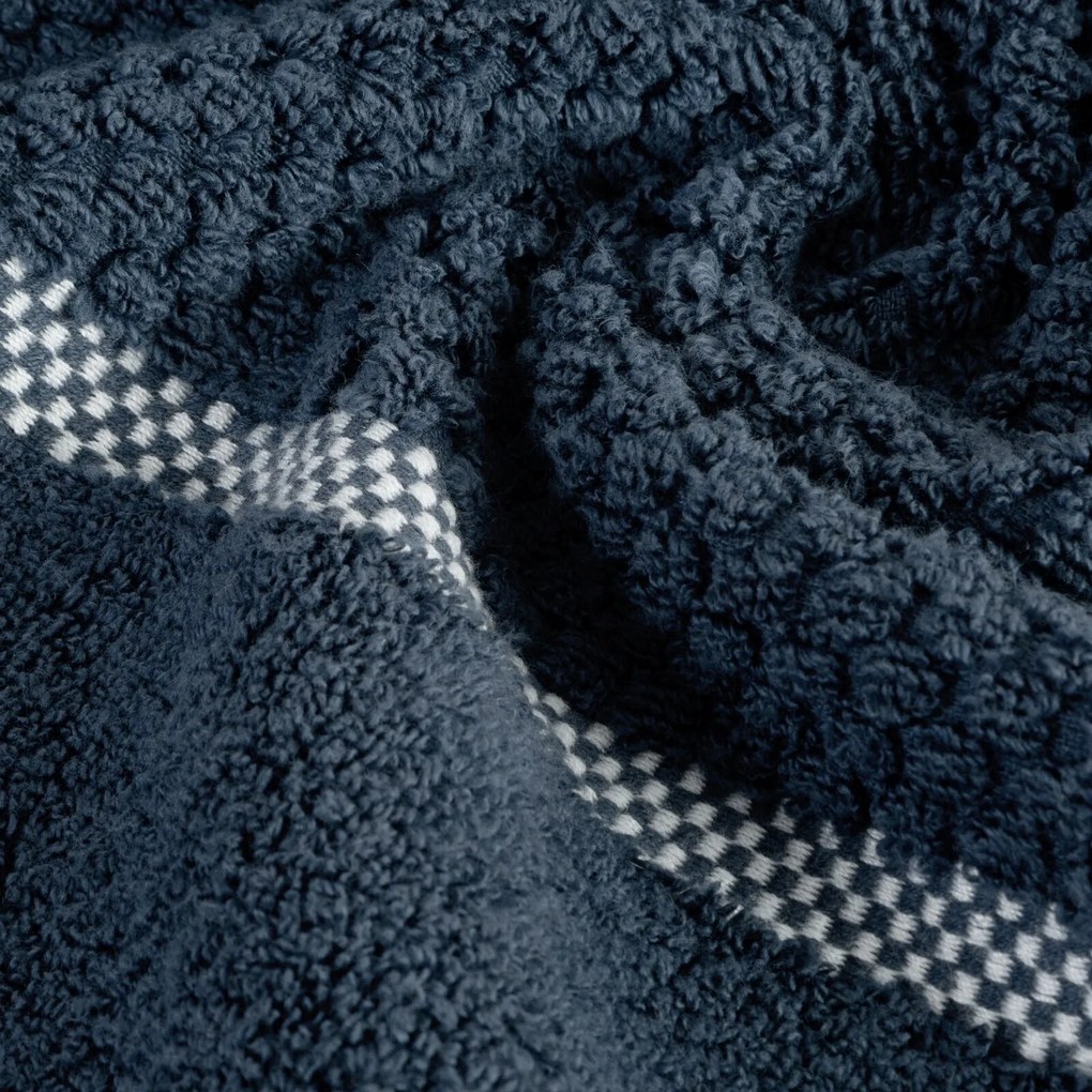 FROTÉ UTERÁK CALEB 50X90 CM TMAVOMODRÁ