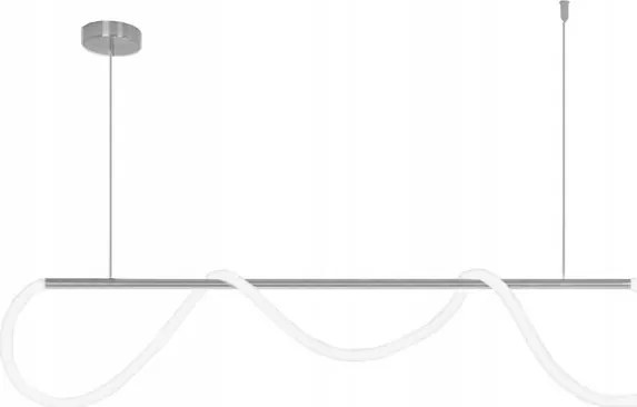 Stropné LED svietidlo CURVE maxi - 60W - chrómové