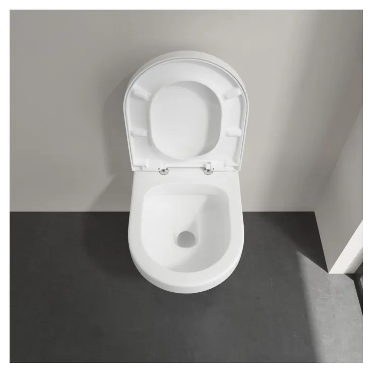 Villeroy & Boch ARCHITECTURA - Záchodové sedátko s poklopom, s funkciou QuickRelease a SoftClosing, biela alpin 98M9C101