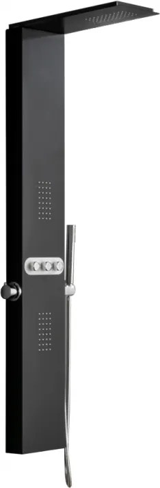 Mexen Omar, sprchový panel, čierna, 7610-03-70