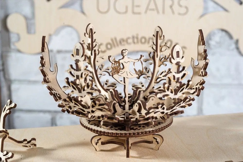 Ugears 3D puzzle Květina 101 ks