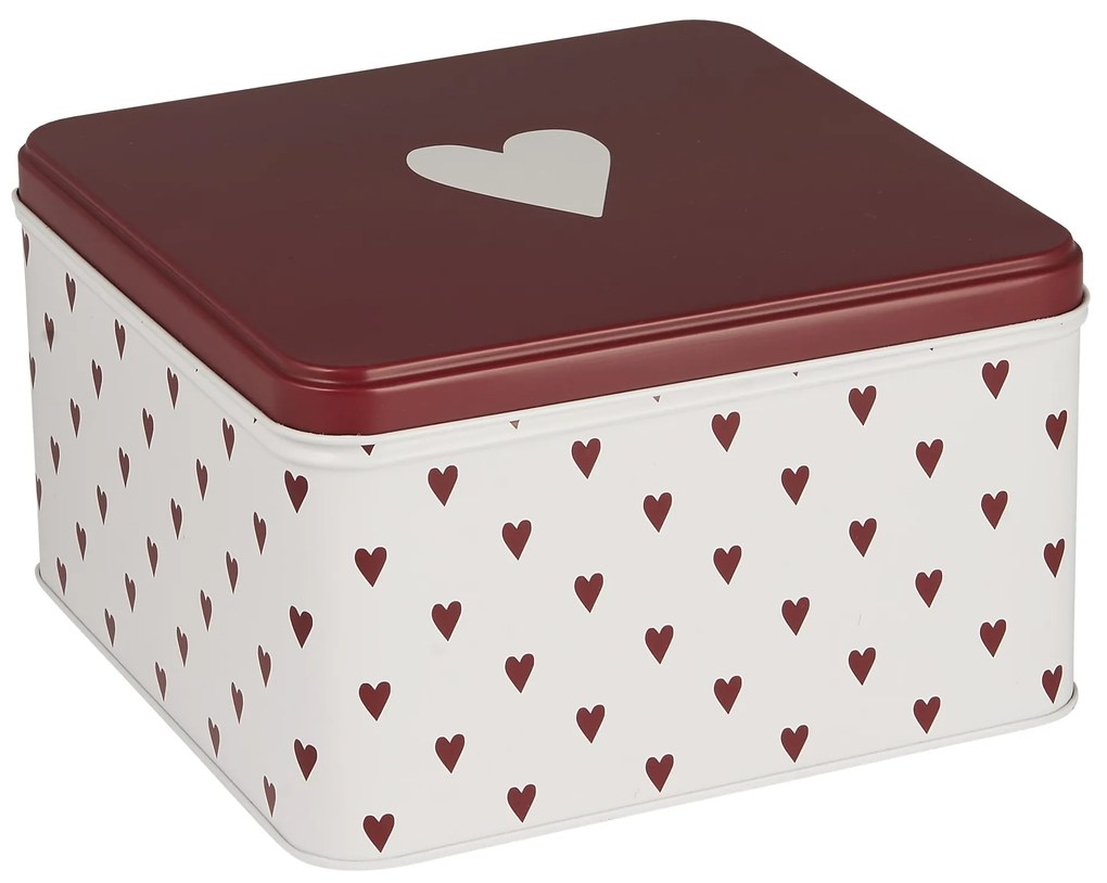 Ib Laursen Plechová dóza Hearts Square