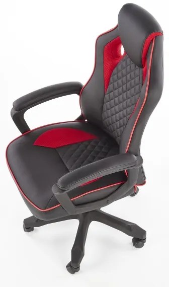 Kancelárska stolička HELO čierna/červená