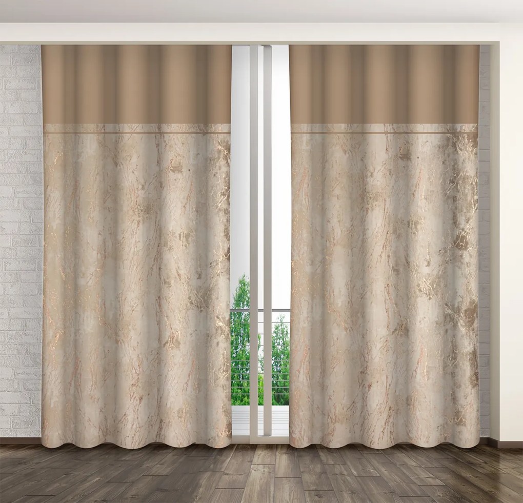 Dekorstudio Luxusný záves s mramorovým vzorom ZMT-011 Rozmer závesu: 140x270cm