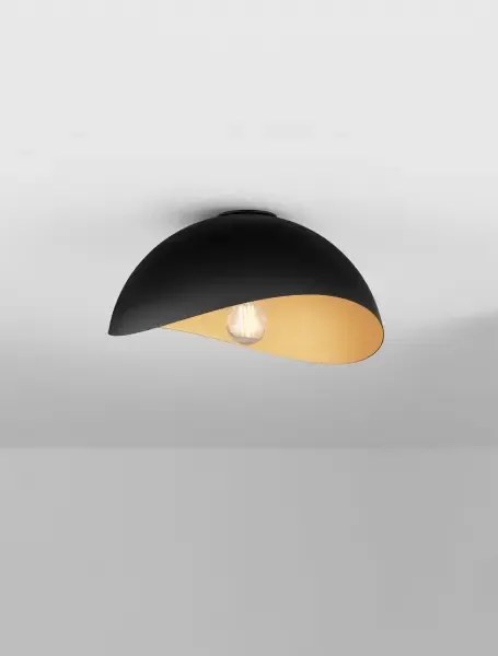 LED čierno-zlaté dizajnové stropné svietidlo Opsi 30