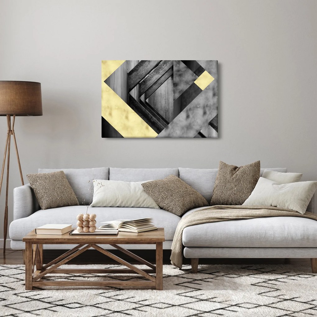 Obraz - Textúrované tvary (90x60 cm)
