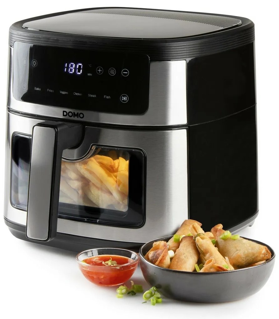 DOMO DO548FR teplovzdušná fritéza s priezorom, 6 l