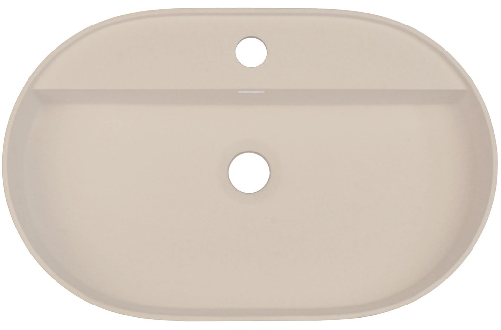 Deante Silia, granitové umývadlo na dosku 550x350x125mm, béžová, DEA-CQS_5U6B