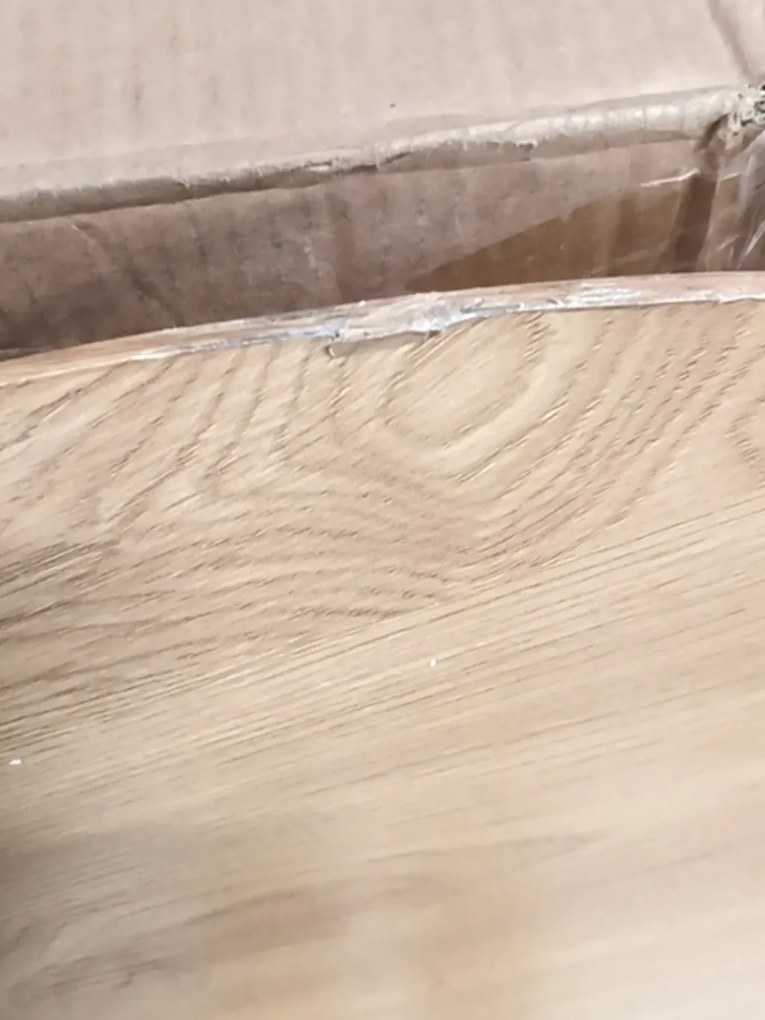 AKCIA Čierny jedálenský stôl s dubovou doskou NOCTURNE 120x120 II. akosť