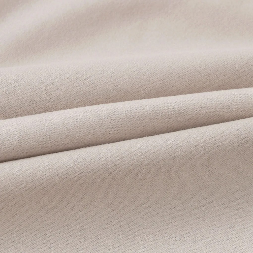 Goldea flanelové posteľné obliečky duo - zima na vidieku na bielom s latte 140 x 220 a 70 x 90 cm
