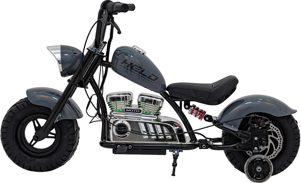 Ramiz Motocykel Chopper Warrior sivý