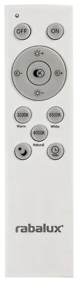 Rabalux 3254 - LED stmievateľné stropné svietidlo TORNADO LED/72W/230V + diaľkové ovládanie