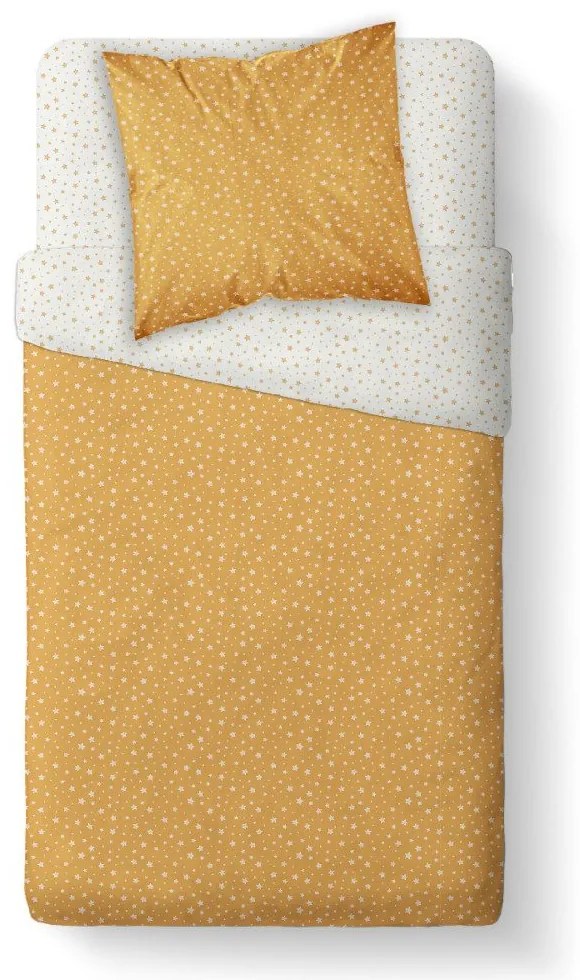 TODAY KIDS obliečka 100% bavlna Mixte Ocre 140x200/63x63 cm