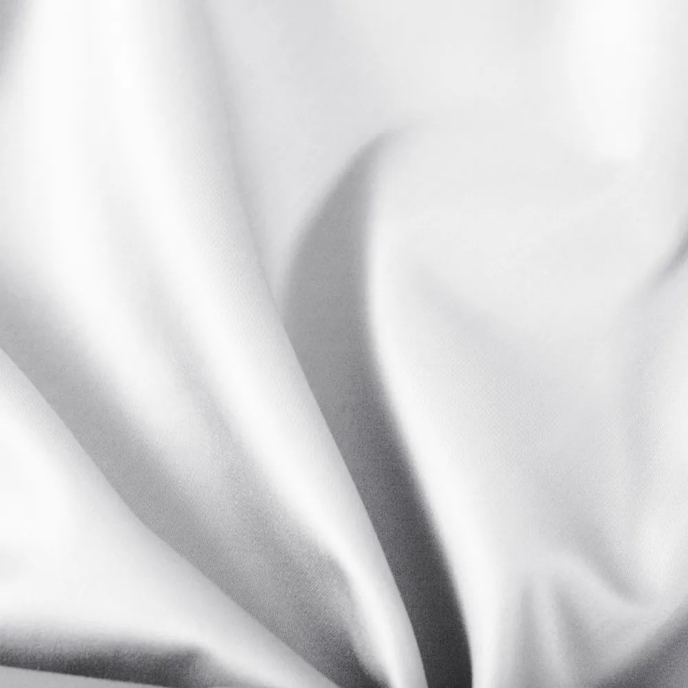 Biante Oválny bavlněný saténový ubrus ST-001 Biely 100x160 cm