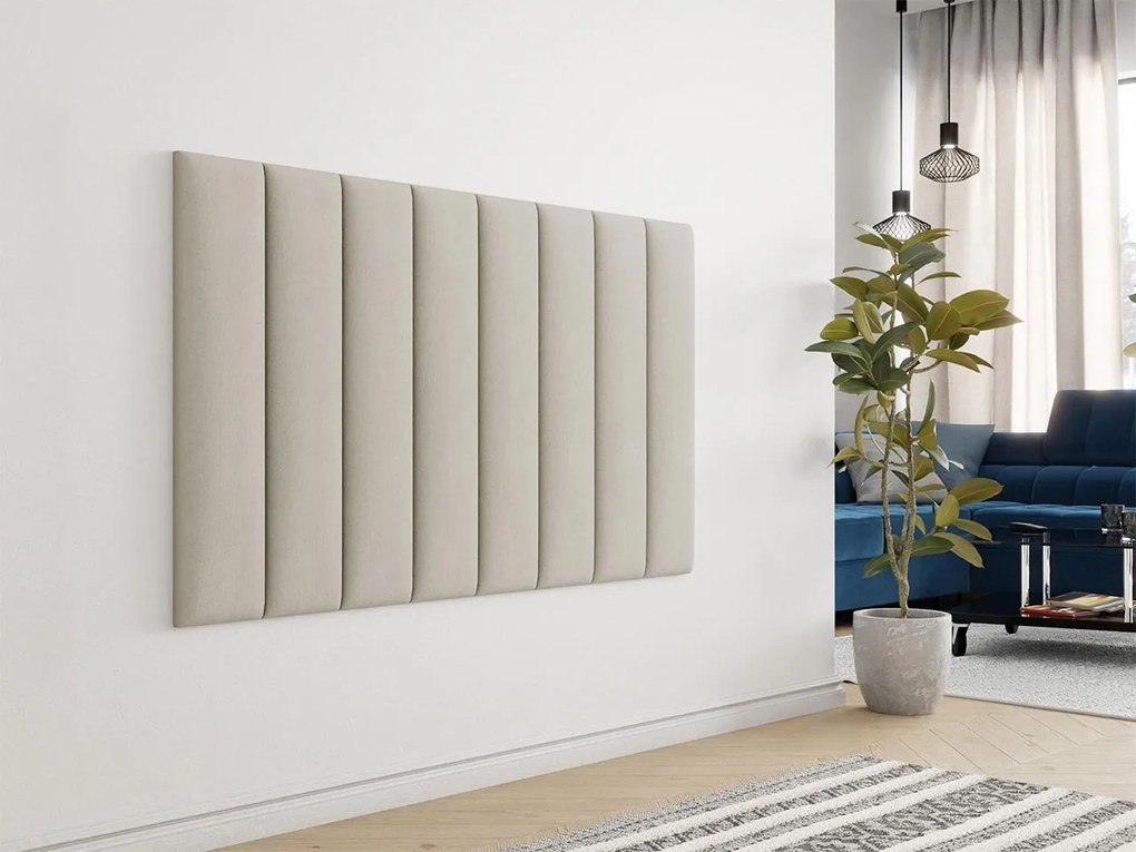 Čalúnený nástenný panel Pag 80x20, Farba čalúnenia:: ekokoža Soft 017 (biela)