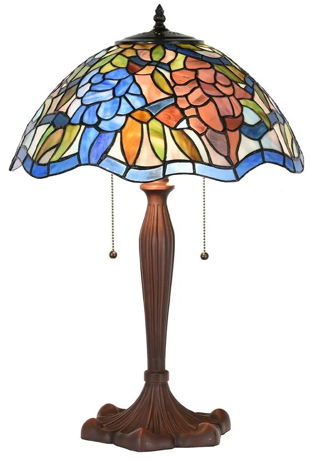 Stolná lampa Tiffany Madlyn - 41x60 cm E27/max 2x60W