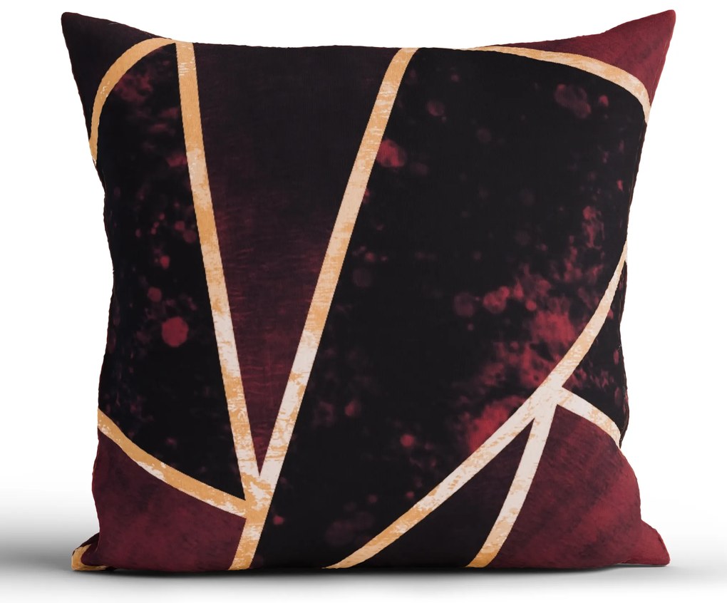 Bavlnená obliečka na vankúš Renforcé 40 × 40 cm - Marco vínové