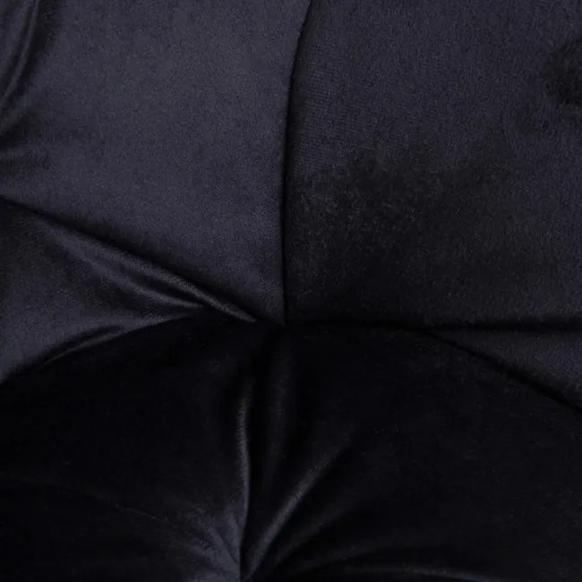 Kancelárska stolička FLOSSI zamatová čierna 859248