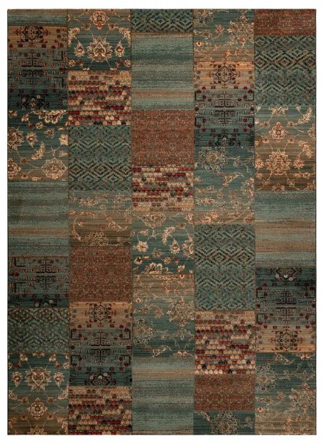 Koberec KASHQAI 4327 400 Patchwork zelený