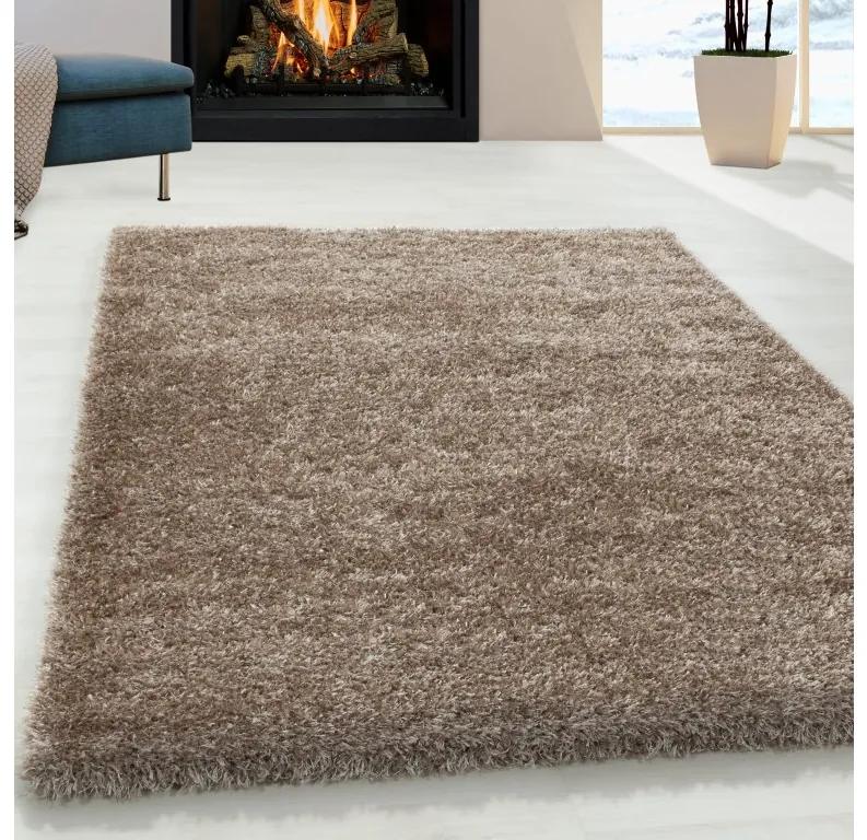 Ayyildiz Kusový koberec BRILLIANT 4200, Taupe Rozmer koberca: 240 x 340 cm
