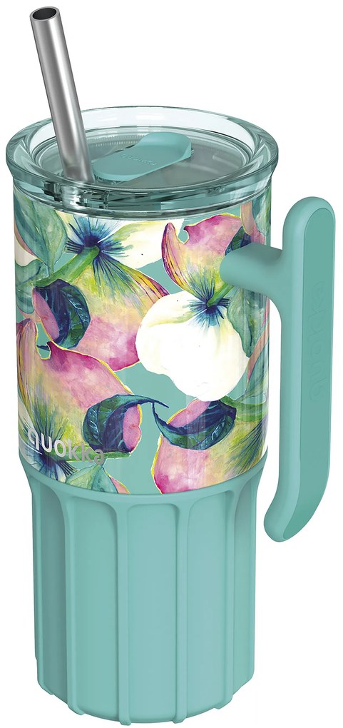 Nerezový termohrnček so slamkou Umi Waterfall Garden 720 ml