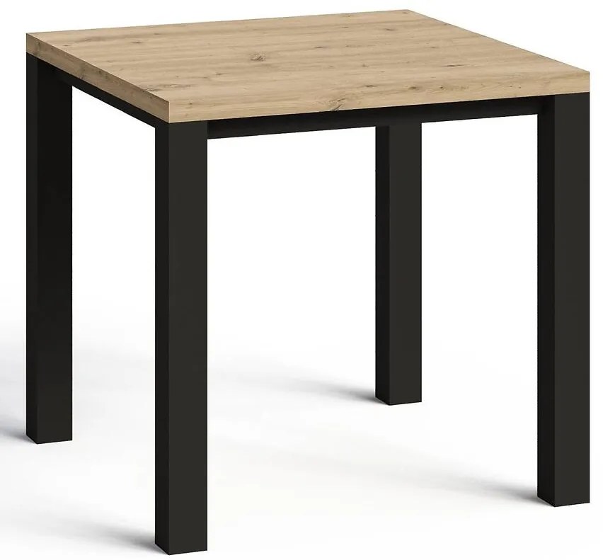 Stôl Oskar M80 artisan/čierna