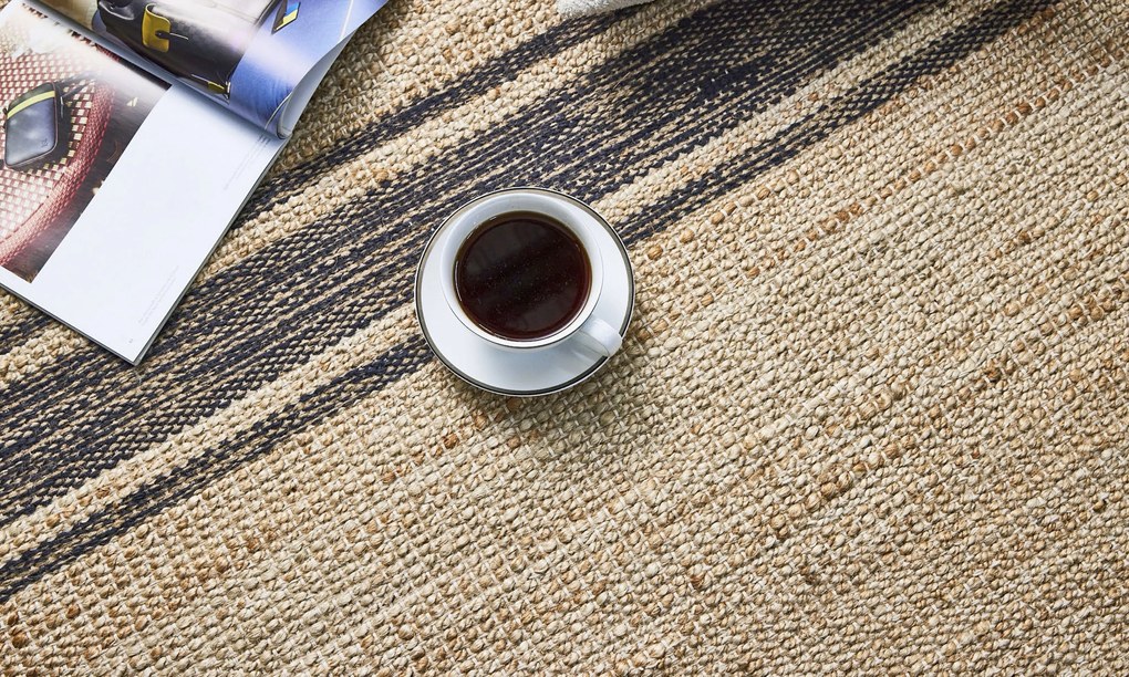 Diamond Carpets India, Ručne viazaný kusový koberec Agra Bridge HL 76 Natural Black, 200x290, béžová, chodba / predsieň