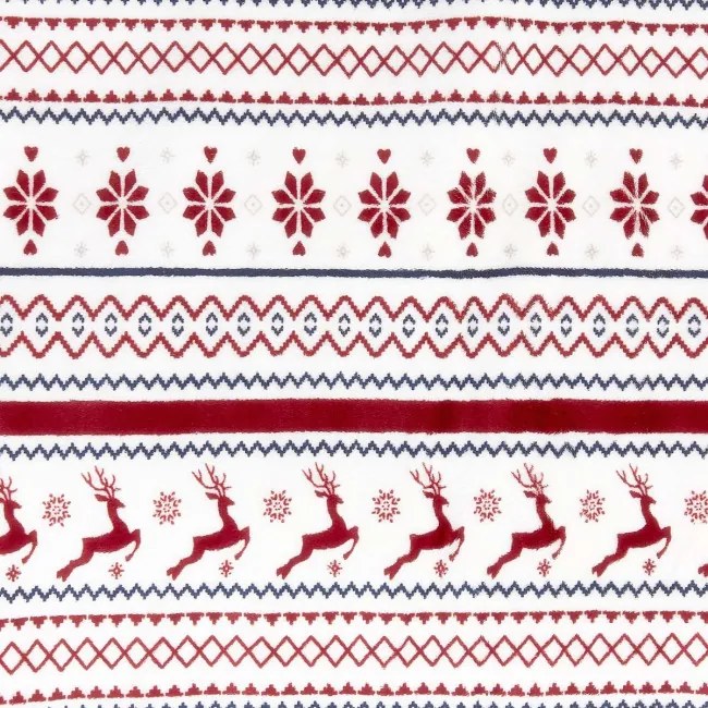 Deka TEKKEN so snehovými vločkami a sobmi 866154