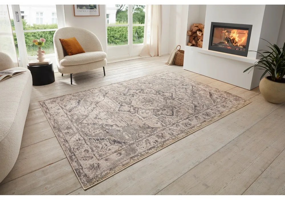 Sivobéžový koberec 80x120 cm Terrain Designer Sand – Hanse Home