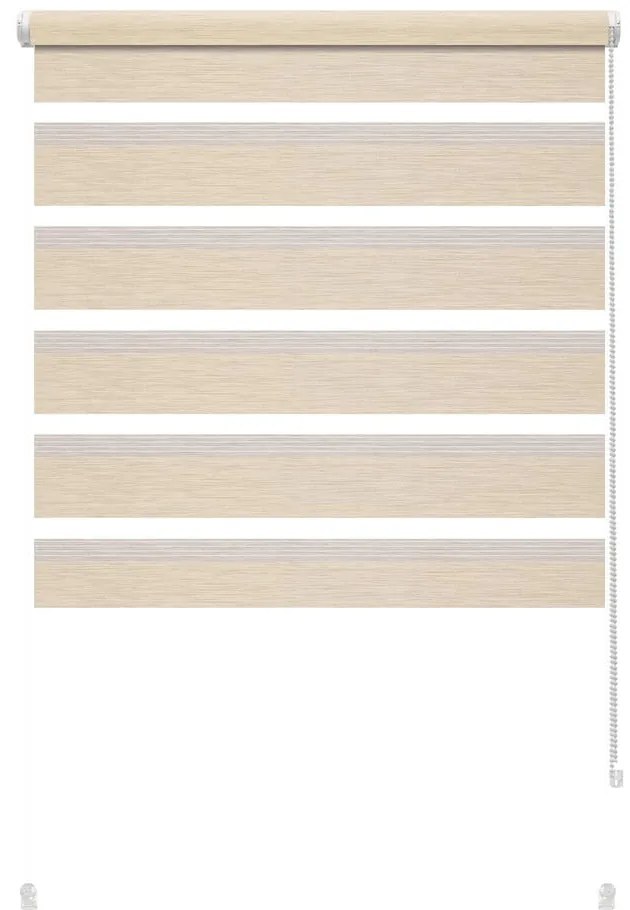 Krémová roleta deň a noc 72,5x150 cm Zebra Silvalin – Gardinia
