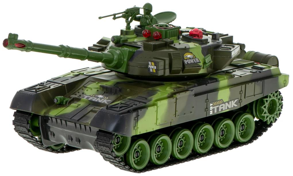 KIK RC Veľký vojnový tank 9995 veľký 2,4 GHz zelený