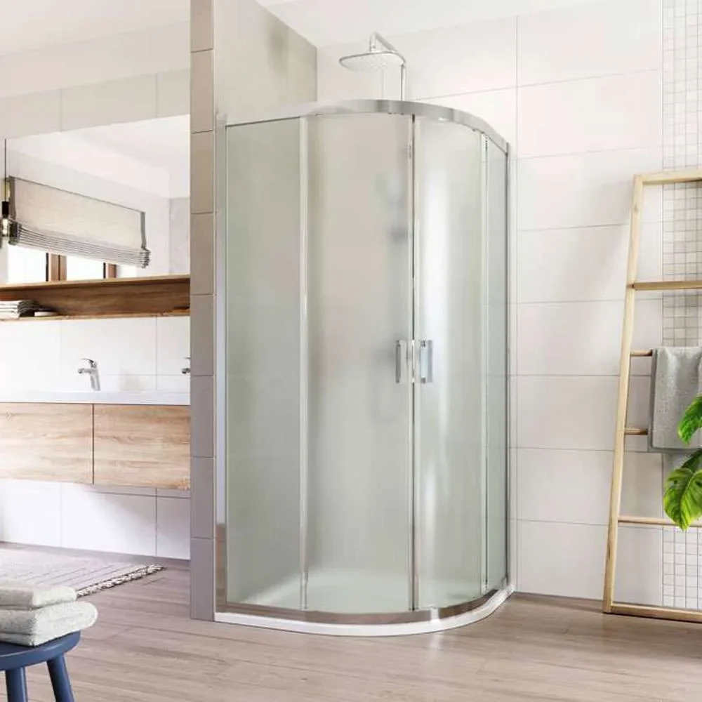 Mereo Mereo, Sprchovací kút, LIMA, štvrťkruh, chróm ALU, sklo Point, MER-CK608B22K
